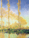 Claude Monet, The Poplars, Three Trees, Fall Fine Art Reproduction Oil Painting